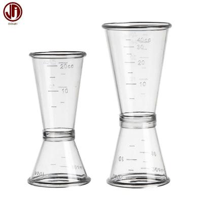 China Viable Multifunctional Transparent PC Cup Double Head Measuring Cup for sale