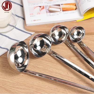 China Wholesale Viable Thickening Pocket Tool Stainless Steel Pot Spoon High Quality Hot Soup Spoon Slotted Spoon Kitchen Utensils Set for sale