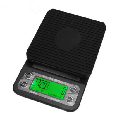 China ABS Minimalist Material Electronic Coffee Timer Measures Digital Coffee Scale for sale