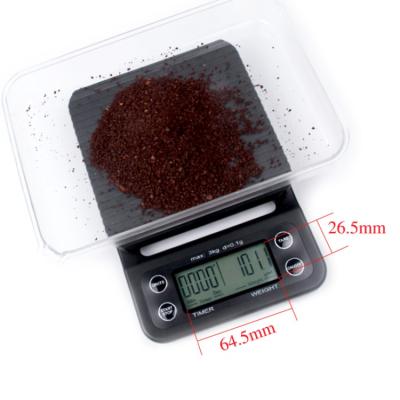 China Hot Selling Minimalist Electronic Coffee Timer Measures Digital Coffee Scale for sale