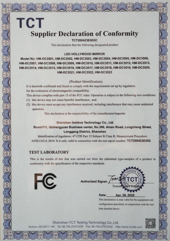 FCC - Shenzhen Ibelieve Technology Co., Ltd.