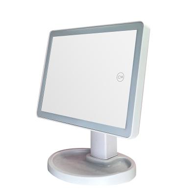 China Hot Selling New Design Touch Lighted Vanity Mirror With Led Light Beauty Makeup Mirror For Cosmetic for sale