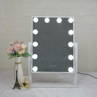 China Hot Selling Led 12 Bulb Girl Vanity Light Mirror Hollywood Makeup Mirror Rheostat Stage Beauty Led Mirror for sale