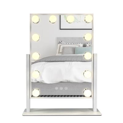 China Wholesale Stock Broadway Hollywood Makeup Lighted Vanity Mirror with 12 Bulbs for sale