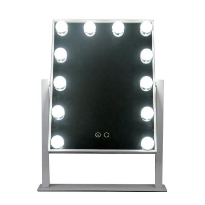 China Amazon Success Lighted Vanity Led Lighted Travel Makeup Hollywood Vanity Mirror Beauty Desk Tool for sale