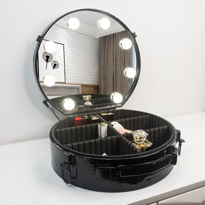 China Fashion New Fashion and Hot Selling Cosmetic Case Travel Vanity Boxes with LED Lights and Mirror for Beauty for sale