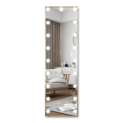 China Factory Full Mirror Lighted Salon Mirror Station With LED Light for sale