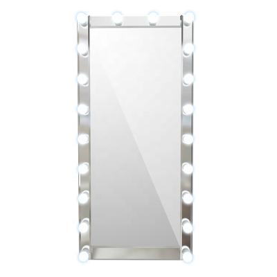 China Large Full Length Lighted Mirror Body Glass Wall Vanity Illuminated Mirror With Lights for sale