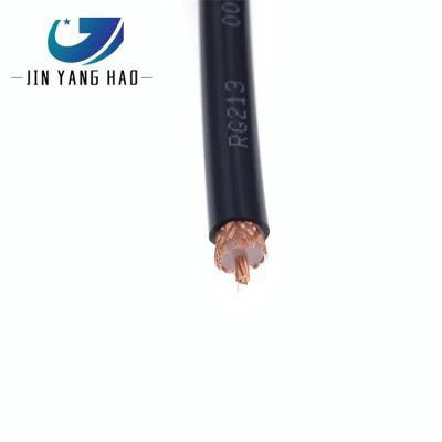 China Black Coaxial 50ohm RG217 Coaxial Cable RG217/U Low Loss 50ohm RF Coaxial Cable RG217 Dual Type Shielded RF Coaxial Cable RG217 for sale