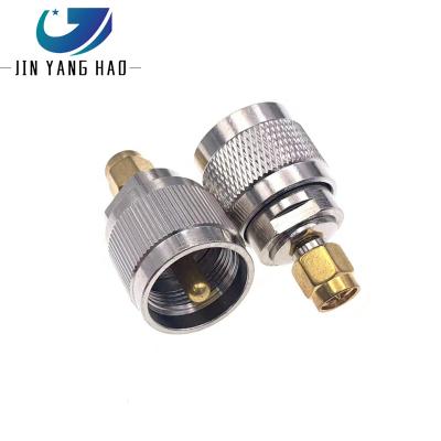 China Wholesale Gold Plated PL259 SO239 Straight Male To UHF Male Plug Connector UHF-SMA for sale