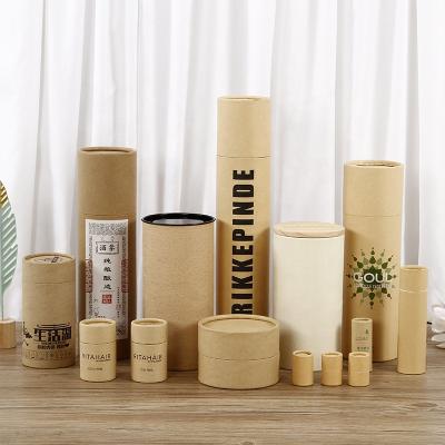 China Factory Price Disposable Wholesale Custom Design UV Printing Biodegradable Kraft Wrapping Paper Tube for sale