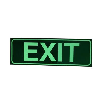 China Aluminum Illuminated Fire Emergency Exit Warning Board Safety Sign for sale