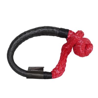 China Offroad Salvage 10mm Soft Synthetic UHMWPE Shackle For Offroad Salvage Towing for sale