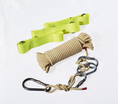 China Fire Self-Rescue Kevlar Sheath with Polyester Fire Proof Safety Rope Aramid Rope for Rescue Lifeline for sale