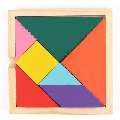 China Wholesale Kid Educational Intelligent Toy Jigsaw Puzzle Wooden Tangram Educational Puzzle for sale