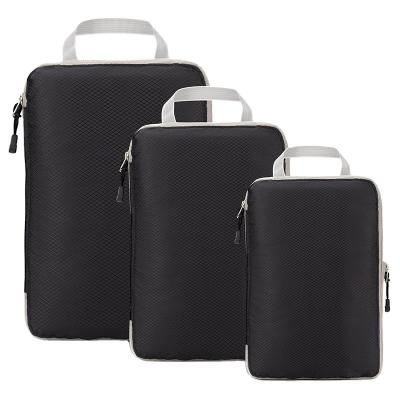 China Off-the-shelf Travel Storage Bag Leisure Travel Storage Home Bag Set Nylon Material Compressed Three-Piece Set for sale