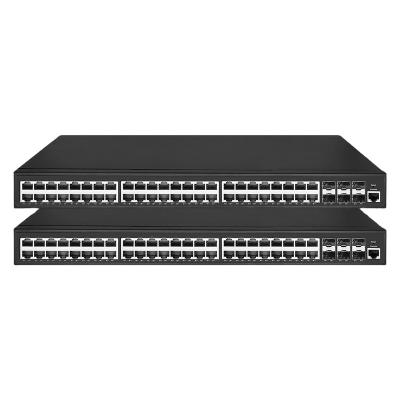 China LACP 6 10G SFP+ Slots Layer 3 Poe Switch With 48 RJ45 Ports And 1 Console QoS Link Aggregation for sale