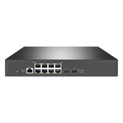 China POE 10-Port Gigabit Layer 2 Managed PoE Switch With 8 GE RJ45 Ports + 2 SFP Uplink For Surveillance Camera for sale