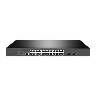 China LACP VLAN Layer 2+ Switch Gigabit 24 Port Ethernet Fully Managed Switch With 2SFP for sale