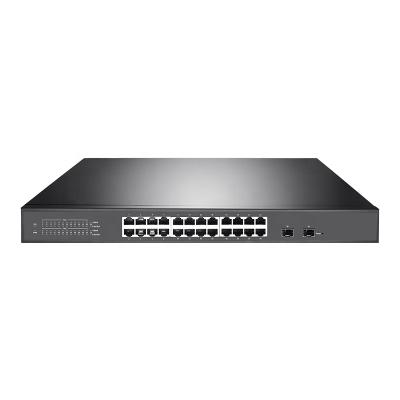China POE 24-Port Gigabit Ethernet Easy Smart Managed PoE+ Switch with 2 SFP Ports for sale