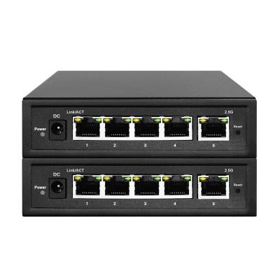 China LACP OEM/ODM Layer 2 Managed 2.5 Gigabit Switch 5 2.5G RJ45 Ports Support IGMP Snooping for sale