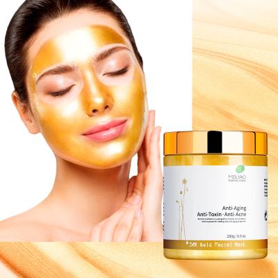 China Moisturizer Private Label 24k Gold Face Mask Wrinkle Anti Moisturizing Collagen Peel Off Face Mask for sale