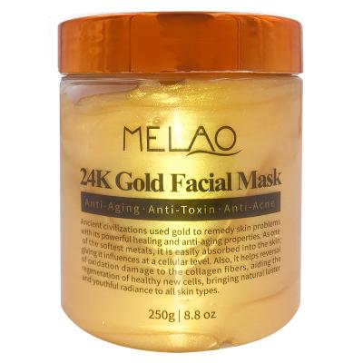 China Hot Selling Moisturizer In Actions Anti Wrinkl Anti Aging 24K Gold Pure Collagen Skin Face Mask For Treatment Facial Gold Foil Face Mask for sale