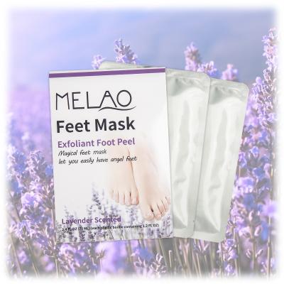 China Wholesale Moisturizing Exfoliating Footmask Foot Bumps Private Label Lavender Foot Peeling Baby Lavender Exfoliating Foot Mask for sale