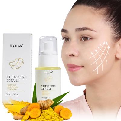 China OEM 100% Pure Natural Turmeric Face Skin Revitalizer Serum Dark Spots Face Care Vitamin C Turmeric Anti Aging Serum for sale