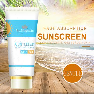 China Nature Outdoor Organic Reef Safe Biodegradable OEM Private Label Face Whitening SPF 50 Sunscreen Cream for sale