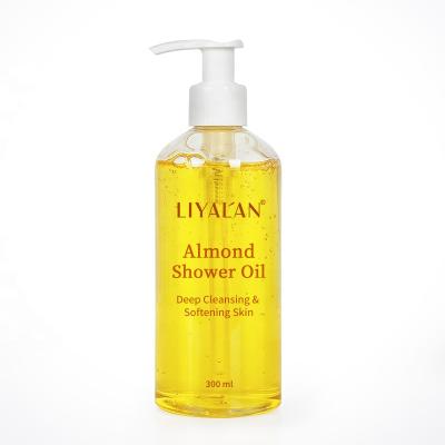 China Moisturize Bath Oils Wholesale Organic Shower Gel Whitening Body Almond Shower Deep Cleansing Oil for sale