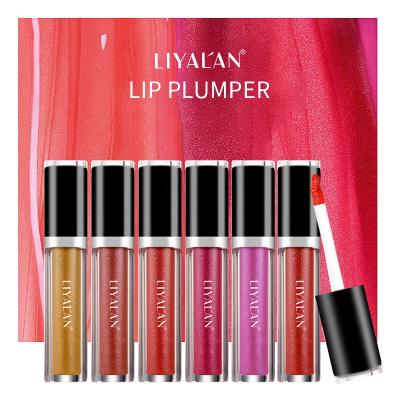 China Waterproof Wholesale No Plumper Logo Lip Plumper Lip Gloss Vegan Nude Lipgloss Vendor for sale