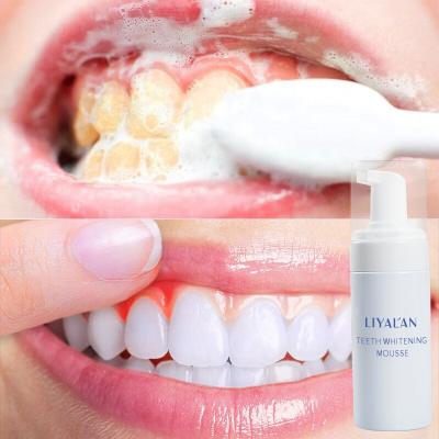 China OEM Effective Dental Care Formula Mild Cleaning Teeth Whitening Serum Toothpaste Whitening Foam Wash Teeth Whitening Foam for sale