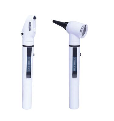 China ML-OT20E Germany plastic quality LED ENT diagnostic set mini ophthalmoscope and otoscope fiber for sale