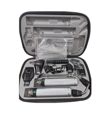 China Metal Ophthalmoscope Set ENT Diagnostic Set Including Otoscope / Nasal /Larynx / Nasopharynx Bivalve Nasal Illuminator for sale