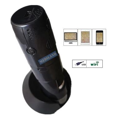 China Check Skin / Hair Digital Veterinary Wifi Dermatoscope ML-403UV With UV Light for sale