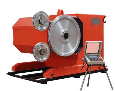 China Marble Granite Wire Saw Cutting Machine , Wire Saw Machine  360 Degree Rotation for sale