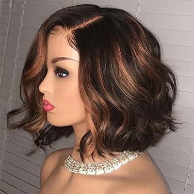 China Other Wholesale HD Brazilian Lace Frontal Wig Pixie Hair Lace Front Wigs Colored Short Lead 13*4 Body Wave Virgin Hair Lace Front Wig for sale