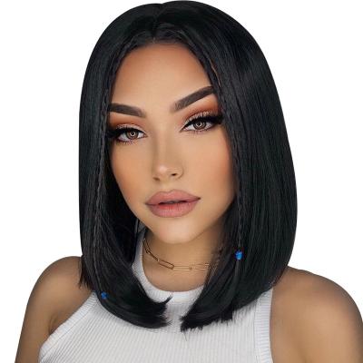 China Brazilian Lace Front Short Bob Wig 13x4 Bob Wigs Human Hair Straight Virgin Hair Body Wave Wholesale Good Quality for sale