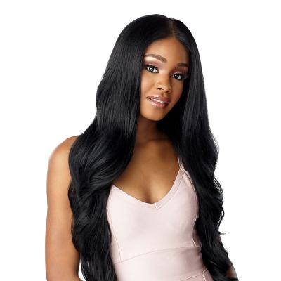 China Other Wave 100% 4x4 13x4 360 Lace Body Color Black Natural Dye 180% 12A HD Virgin Brazilian Swiss Human Hair Long Inch Full Lace Wigs for sale