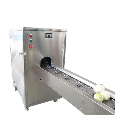 China Patent Machine Without Damage Analog Hand Onion Peeling Cutting Machine for sale