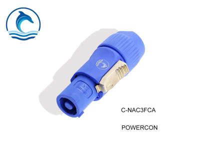 China De blauwe van de de Schakelaar20a Kabel van NAC3FCA Powercon Adapter van de de Schakelaarmacht voor LEIDENE Vertoning Te koop