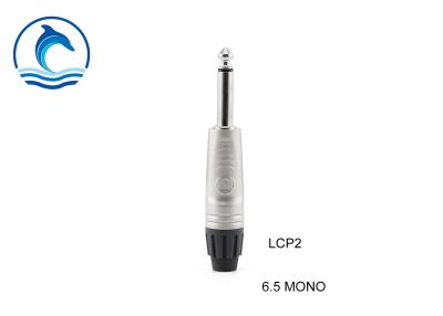 China 6.35mm TR Video Connector 2 Pole Mono Male Plug Audio Jack Connector For Amplifier Microphone for sale