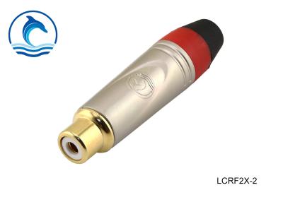 China LCRF2X-2 Audio Video RCA Female Connector Zinc Alloy Body For Audio Equipment for sale