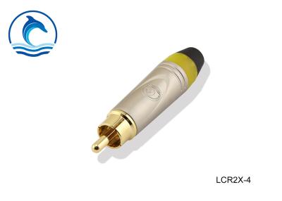 China Cuerpo de la aleación del cinc del conector del conector RCA LCR2X-4 para el cable de altavoz que atornilla en venta