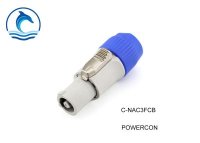 China Enchufe blanco del conector de poste Powercon del conector de cable del conector 20A de NAC3FCB Powercon 3 en venta