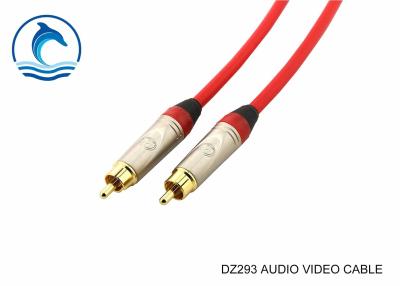 China DZ293 RCA Audio Microphone Cable With Double RCA Male Or Female Connector for sale