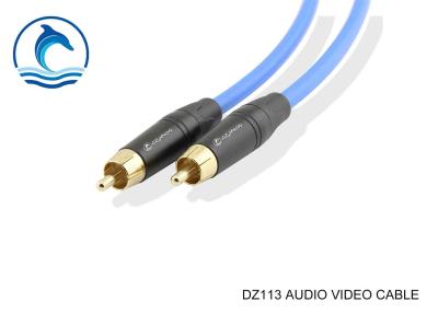 China DZ113 RCA Audio Video Cable 2 Conductor With Double RCA Male Connector for sale