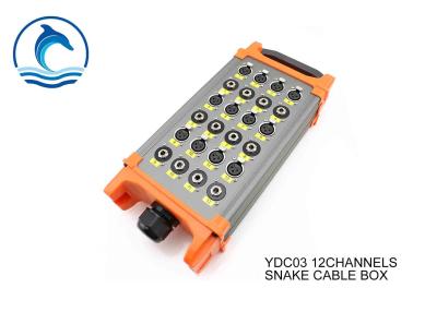 China 12 Channels Multi Audio Snake Cable Box YDC03 XLR Sends And 1/4 In TRS Returns for sale