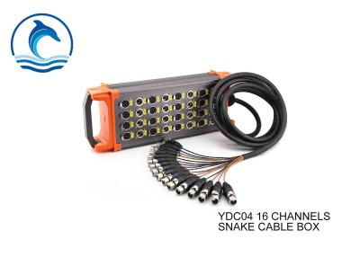 China YDC04 16 Channel Snake Cable Box XLR Snake Box , Audio Snake Cable With Stage Box 50ft for sale